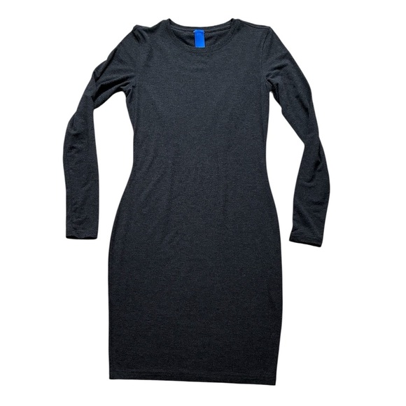 Kit and Ace Charcoal Gray Long Sleeve Tee Dress Size 4 - Picture 1 of 16